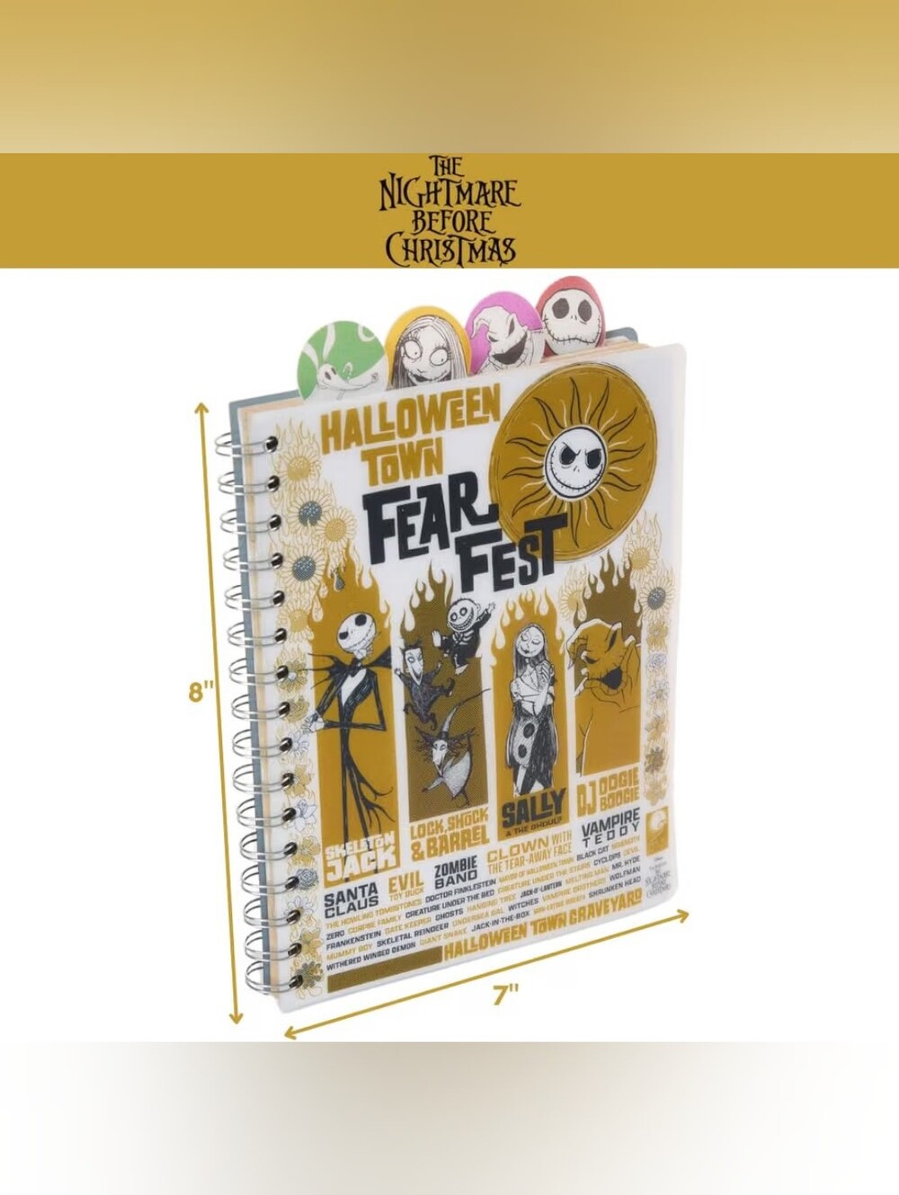 The Nightmare Before Christmas Sticky Note & Bookmark Set - Multi - Picture 2 of 9